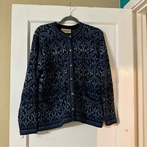 Intiwara alpaca cardigan size L - Picture 1 of 11
